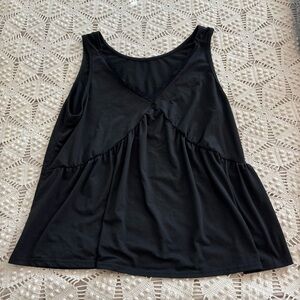SHEIN Black Tank with Lace